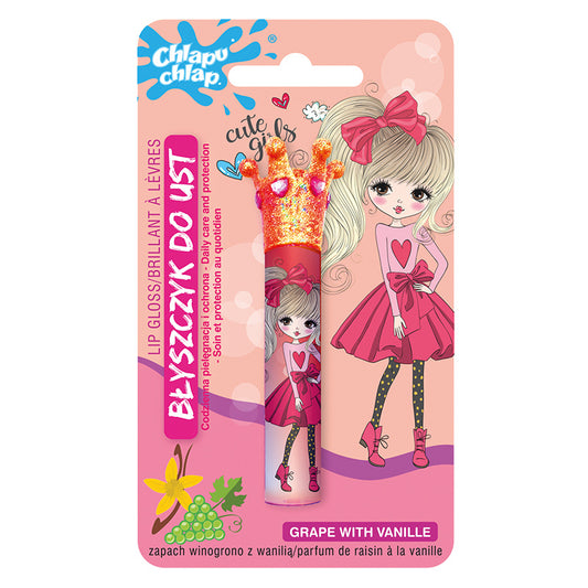 CHLAPU CHLAP Lūpų blizgis su karūna Winogrono su Vanile 1,8 ml