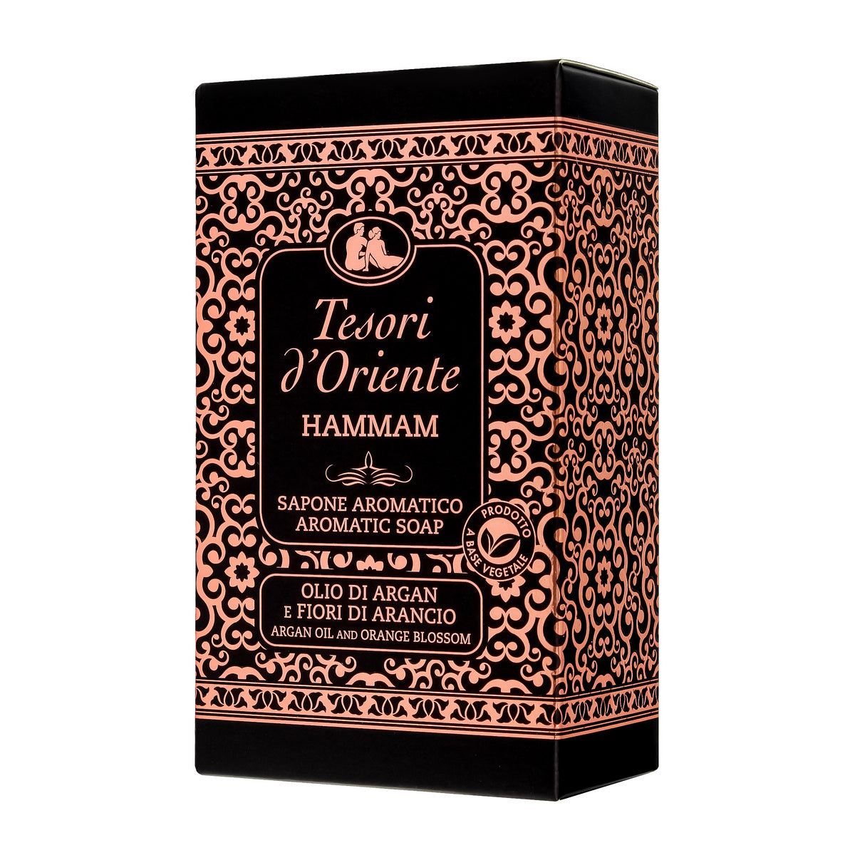 TESORI D'ORIENTE Aromatinis muilas plytelėje Hammam - Arganų aliejus & Apelsinų žiedas 125g
