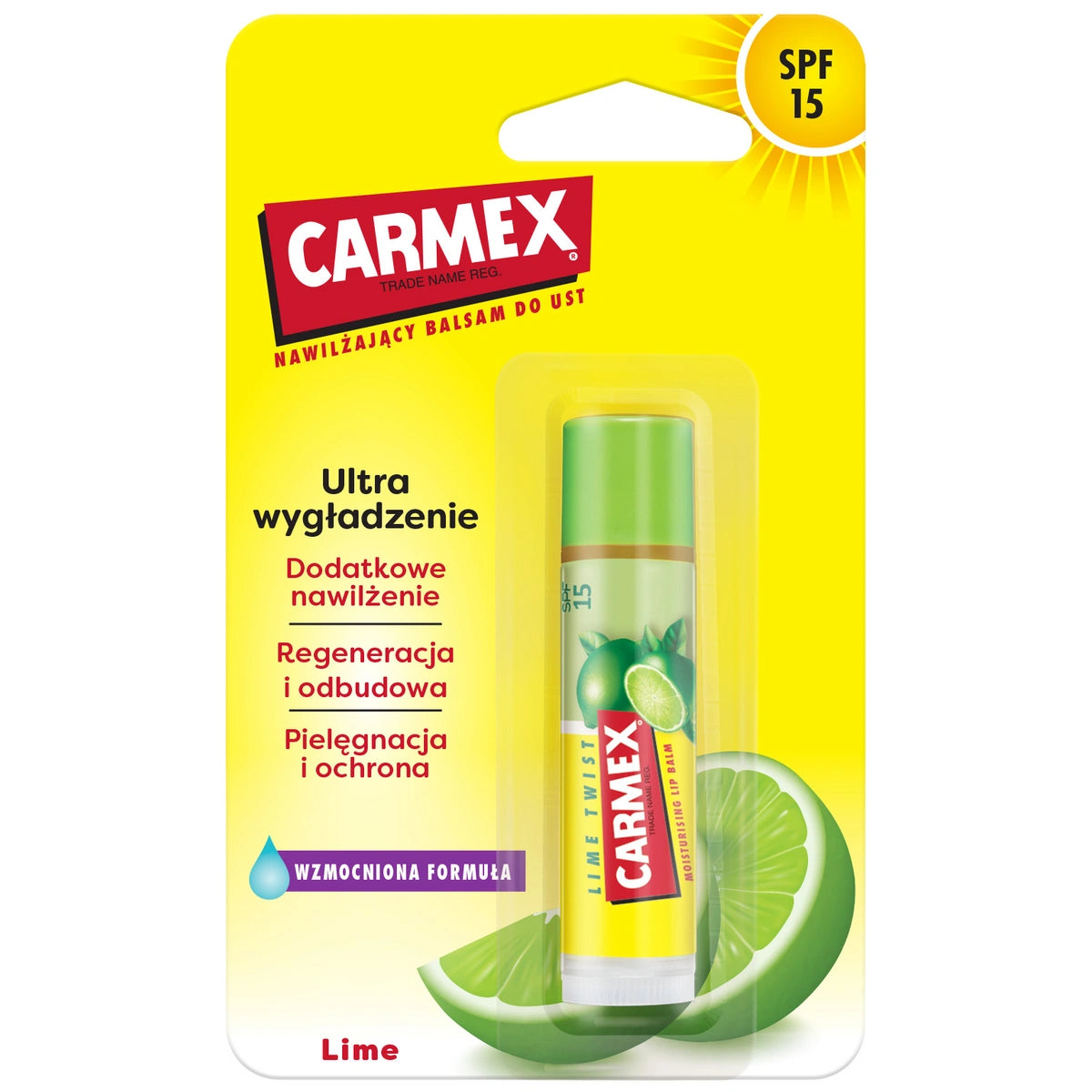 CARMEX Apsauginis lūpų balzamas sticke Limonka SPF 15 4,25 g