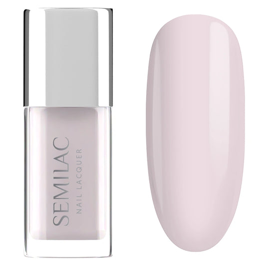 SEMILAC Klasikinis nagų lakas 102 Sheer Milky Pink 9 ml