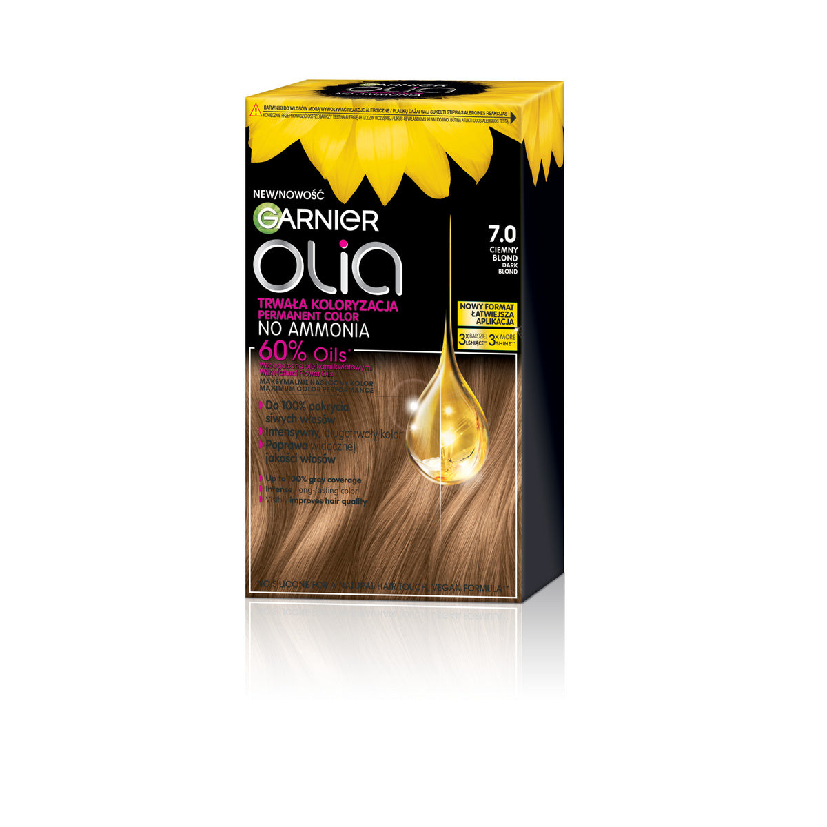 GARNIER Olia Plaukų dažai nr. 7.0 Tamsiai blond