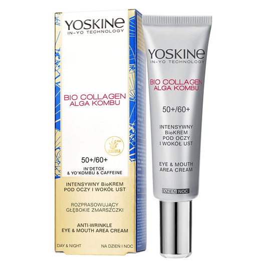 YOSKINE Bio Collagen 50+/60+ Bio-Kremas nuo raukšlių aplink akis ir lūpas 15 ml