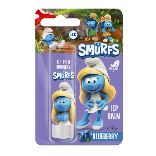 LL The Smurfs Apsauginis lūpų balzamas Blueberry