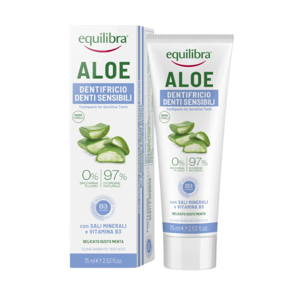 EQUILIBRA Aloe Pasta jautriems dantims ir dantenoms Sensitive 75 ml