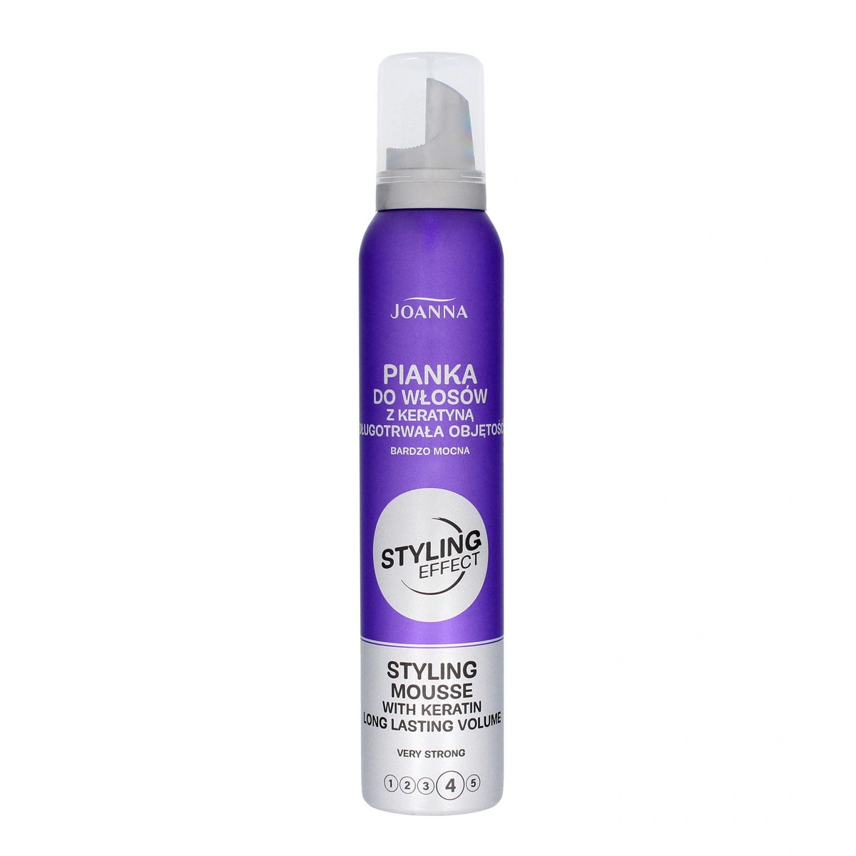JOANNA Styling Effect Plaukų putos su keratinu Ilgalaikė apimtis - labai stipri 150 ml