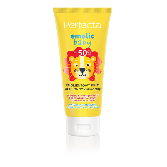PERFECTA Emolic Baby Emolientinis apsauginis kremas SPF50 - visoms sezonams 50 ml