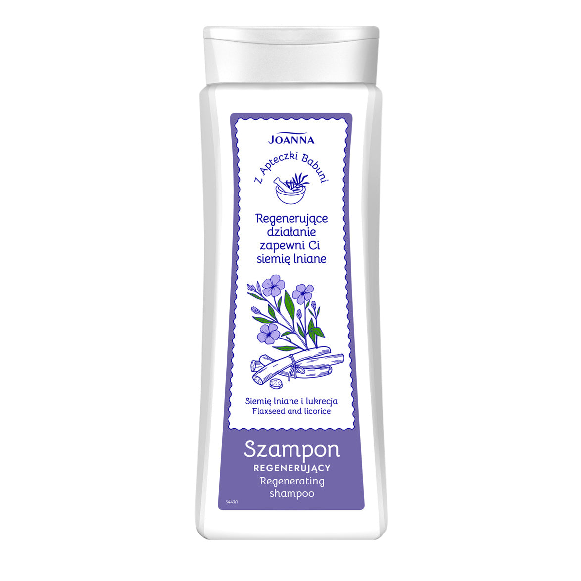 JOANNA Z Apteczki Babuni Šampūnas plaukams - Linų sėmenys ir saldymedis 300 ml