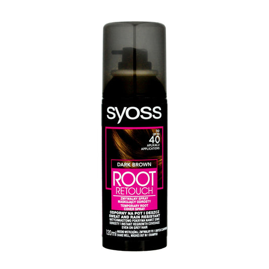 Syoss Root Retoucher Spray maskuojantis šaknis - Tamsiai rudas 120ml