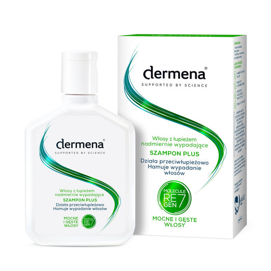 Dermena Hair Care Plus Šampūnas nuo pleiskanų, slopinantis plaukų slinkimą 200ml