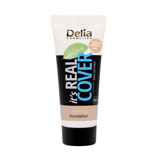 DELIA It`s Real Cover Kremas sukamšantis atgaivinantis drėkinantis 203 Latte 30 ml
