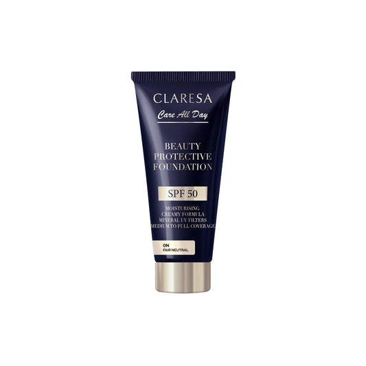 CLARESA Beauty Protective Foundation Drėkinamasis makiažo pagrindas su SPF 50 0N Fair Neutral 30 ml