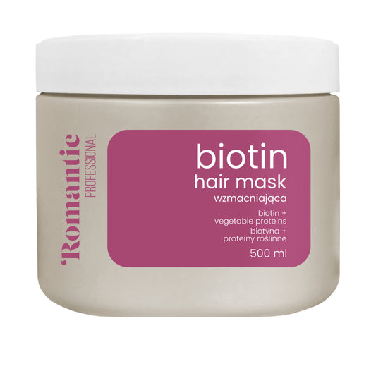 ROMANTIC Plaukų kaukė Biotin 500 ml