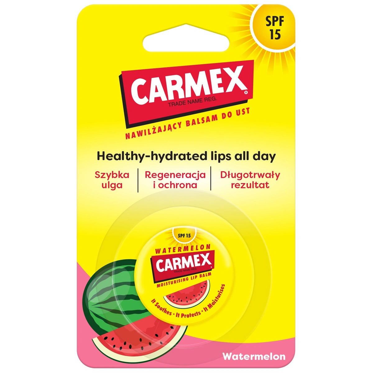 CARMEX Apsauginis lūpų balzamas stiklainyje Watermelon 7,5 g