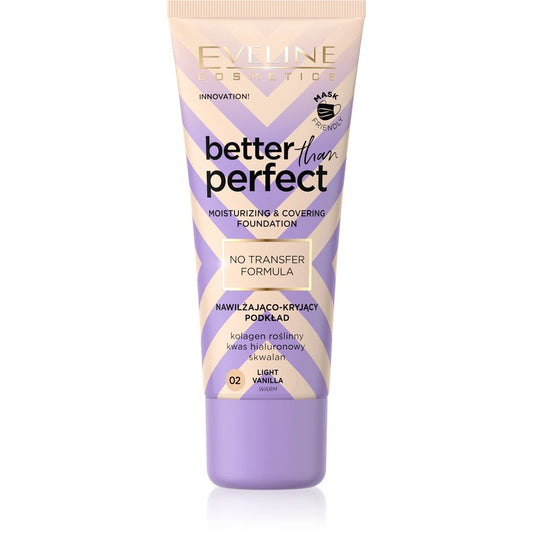EVELINE Better Than Perfect Drėkinantis-kryjantis makiažo pagrindas nr. 02 Light Vanilla (warm) 30 ml