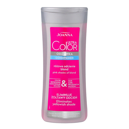 JOANNA Ultra Color Spalvą atnaujinanti plaukų kaukė - rožiniai atspalviai šviesių plaukų, 200 g