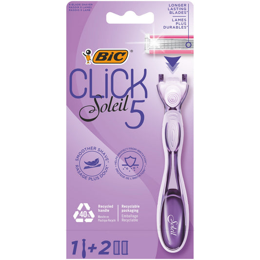 Bic System Moteriška skutimo mašinėlė Click Soleil 5 1op.
