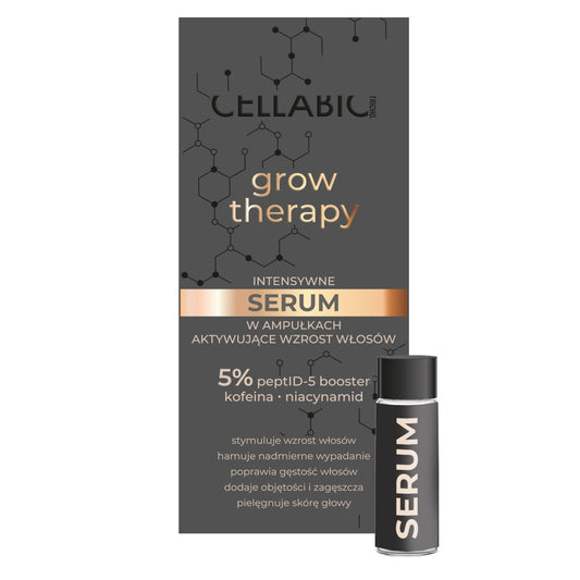 CELLABIC TRICHO Grow Therapy Men Intensyvus serumas ampulėse aktyvinantis plaukų augimą - vyrams 31.5 ml