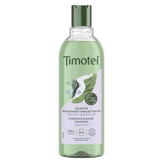 TIMOTEI Stiprinamasis ir blizgesį suteikiantis šampūnas 400 ml