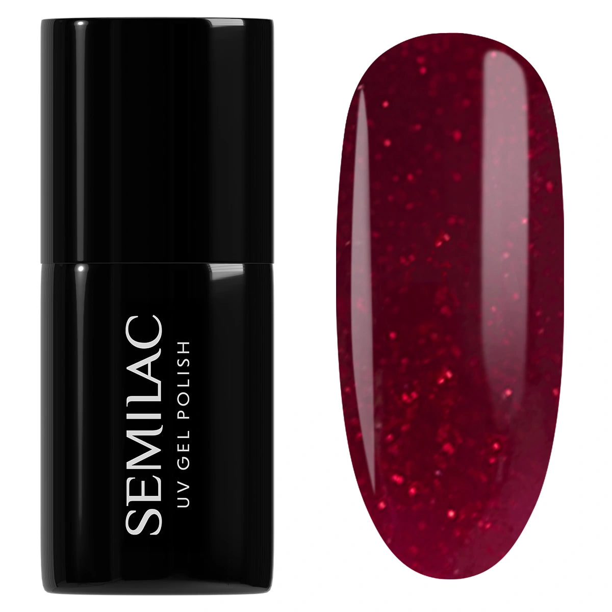 SEMILAC Winter Wonderland Hibridinis lakas 954 Silky Rouge 7 ml