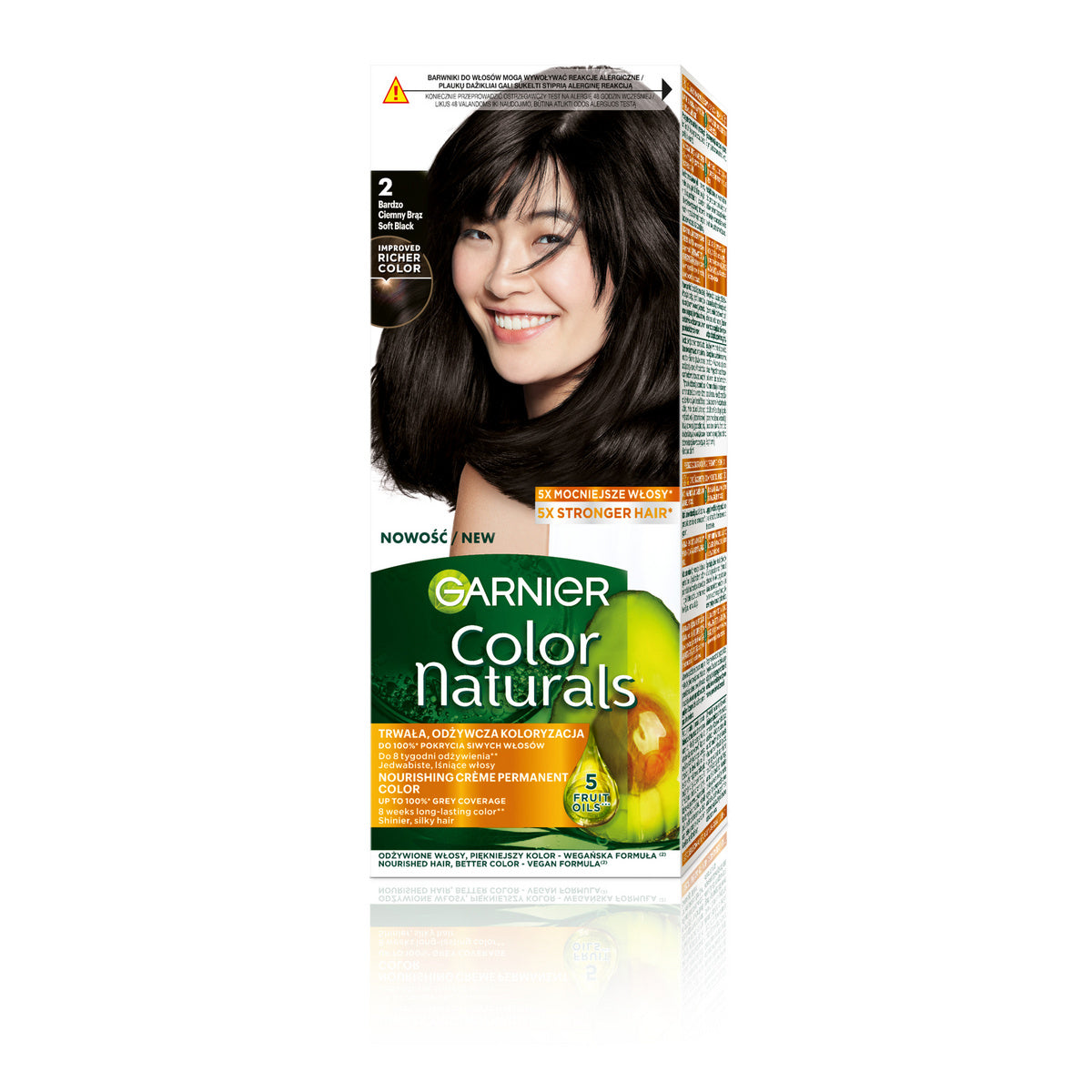GARNIER Color Naturals Spalva nr 2 - Labai Tamsi Ruda