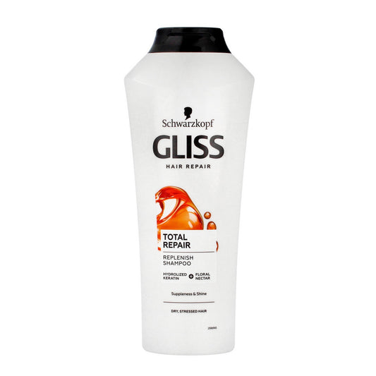 SCHWARZKOPF Gliss Total Repair Šampūnas sausiems ir pažeistiems plaukams 400 ml