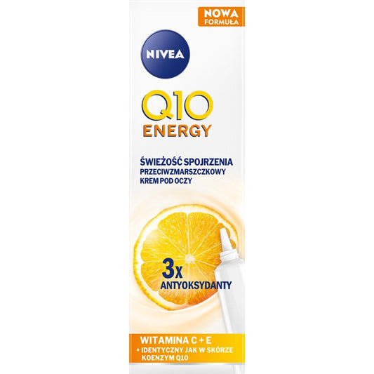 NIVEA Q10 Energy Priešraukšlinis kremas aplink akis - Gaivumo žvilgsnis 15 ml