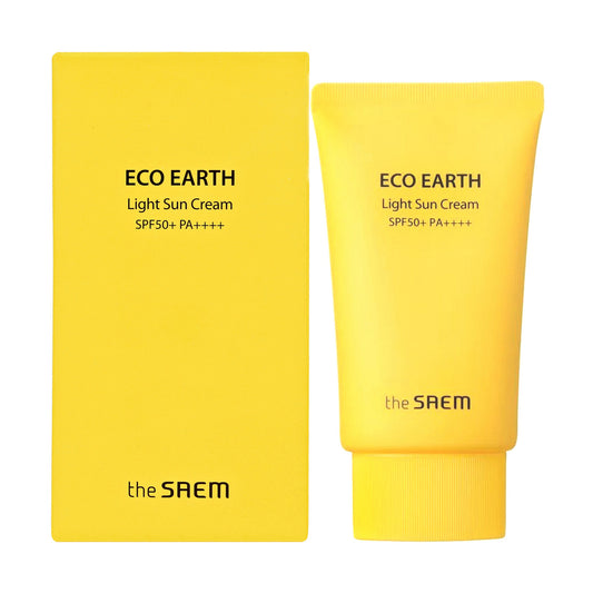 THE SAEM Eco Earth Lengvas saulės kremas SPF50+ 50 ml