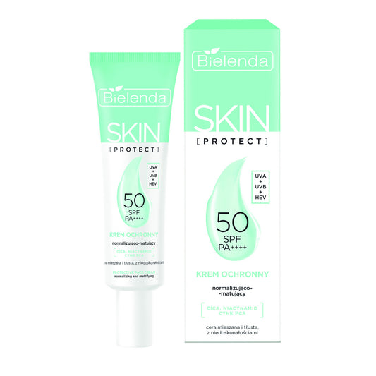 BIELENDA Skin Protect Kremas apsaugai SPF 50 normalizuojantis-matizuojantis 40 ml