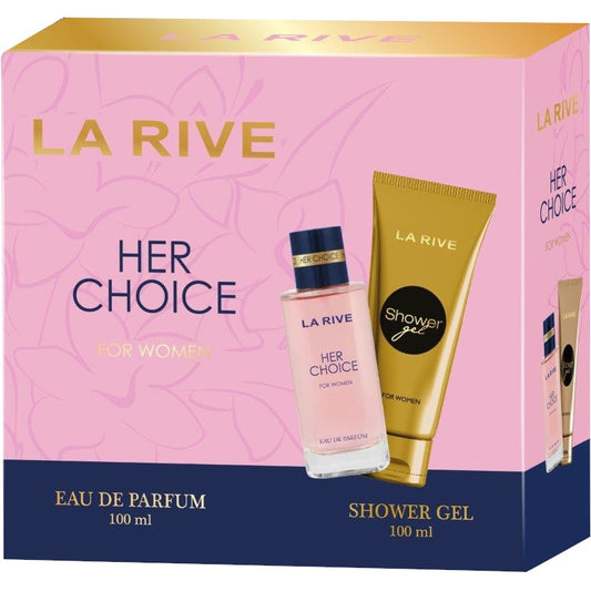 LA RIVE Dovanų rinkinys moterims Her Choice (Kvepalai 100 ml + Dušo gelis 100 ml)