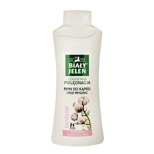 Baltasis Elnias Kasdieninė Priežiūra Hipoalerginis Vonios Skystis Medvilnė 750ml
