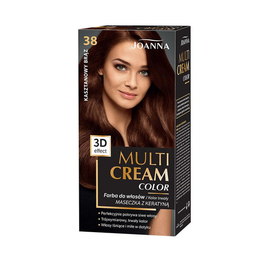 JOANNA Multi Cream Color Plaukų dažai Kaštoninė ruda 38
