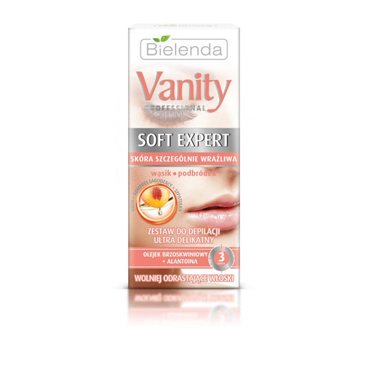 BIELENDA VANITY SOFT EXPERT Rinkinys veido depiliacijai ultra švelnus 15ml