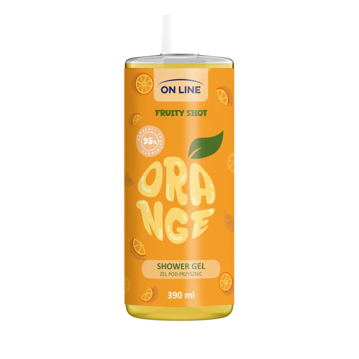 ON LINE Fruity Shot Dušo gelis Apelsinas 390 ml