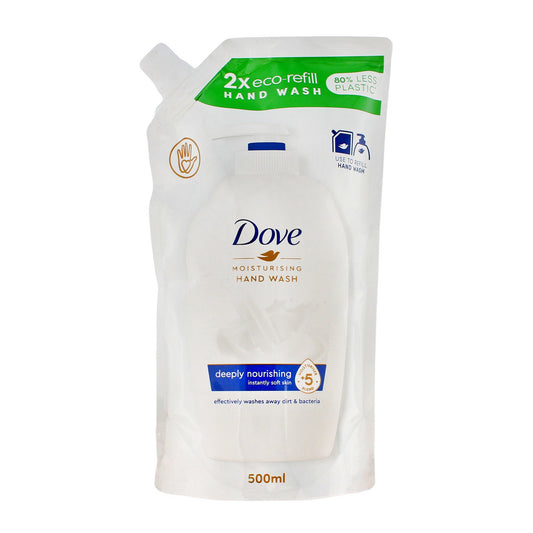 DOVE Giliai drėkinantis skystas muilas - atsargų 500 ml