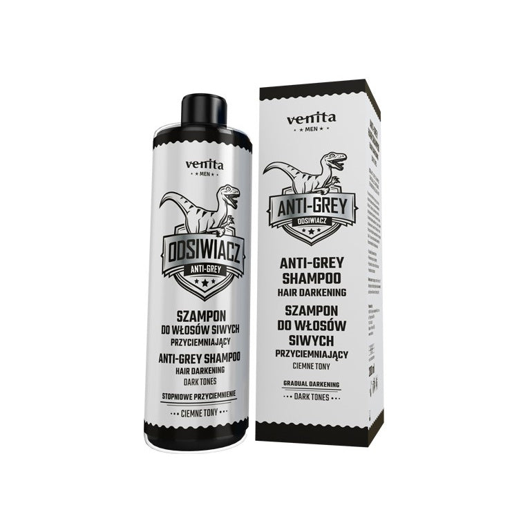 VENITA Men Šampūnas pilkų plaukų tamsinimui - tamsūs tonai 200ml