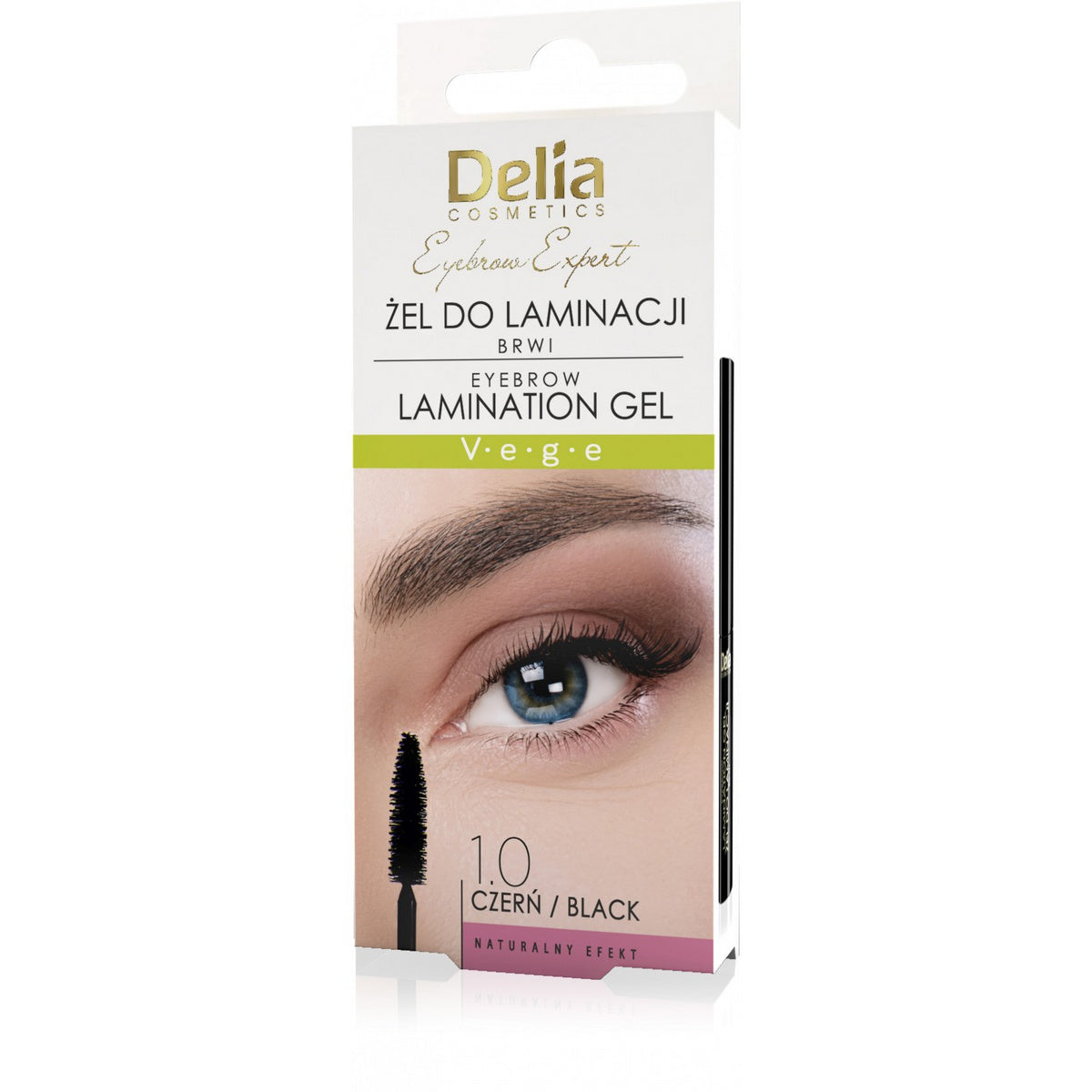 DELIA Eyebrow Expert Gel laminacijai antakiams 1.0 Juoda 4 ml