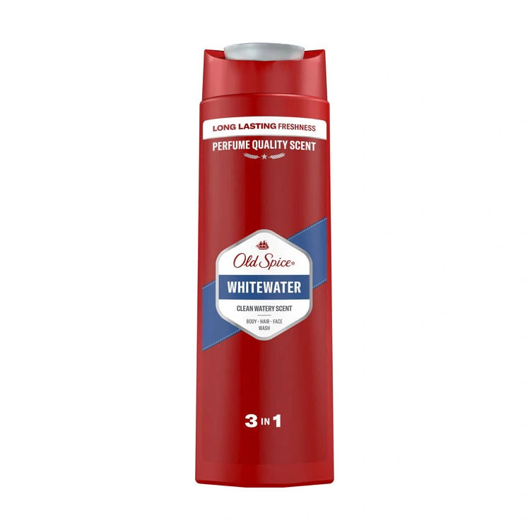 OLD SPICE Whitewater Dušo gelis ir šampūnas vyrams 3in1 400 ml