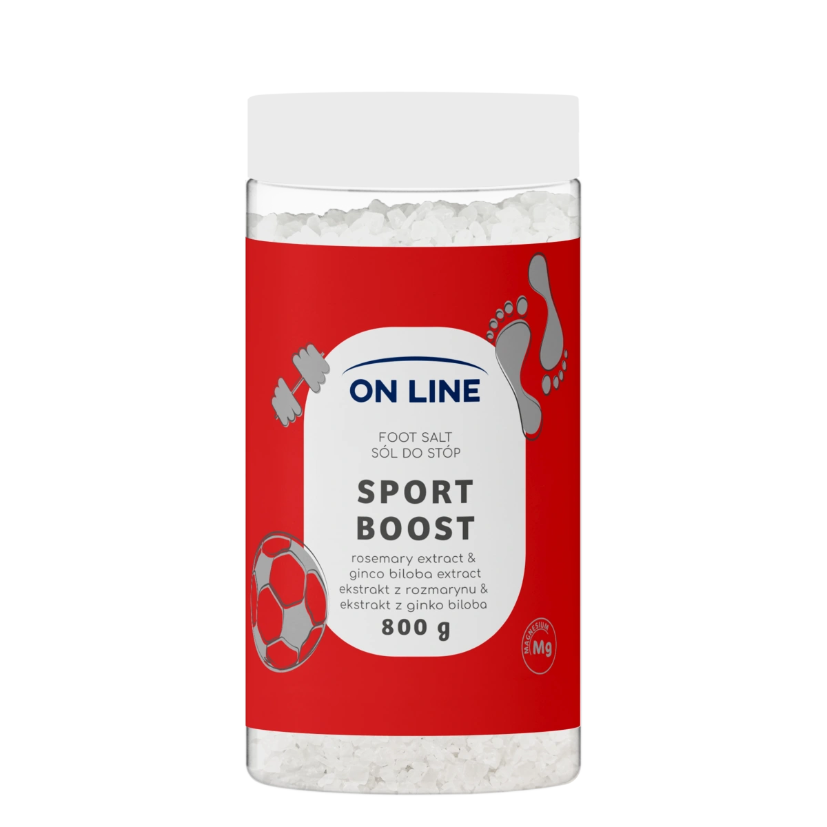 ON LINE Sporto Boost druska pėdoms 800 g