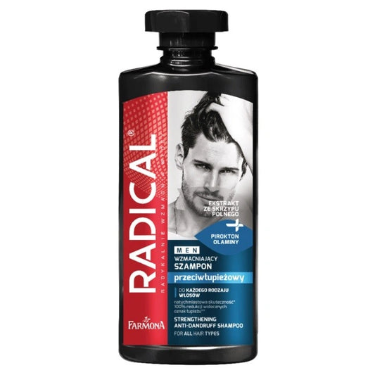 RADICAL Men Stiprinantis šampūnas nuo pleiskanų vyrams 400 ml