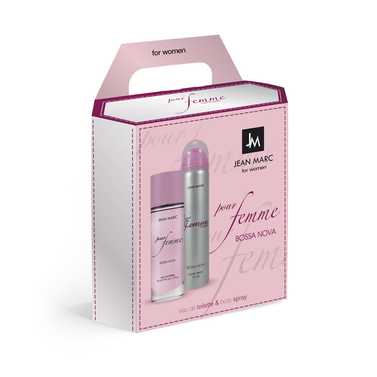 JEAN MARC Bossa Nova Pour Femme Dovanų rinkinys moterims - Tualetinis vanduo 50 ml + Dezodorantas 75 ml