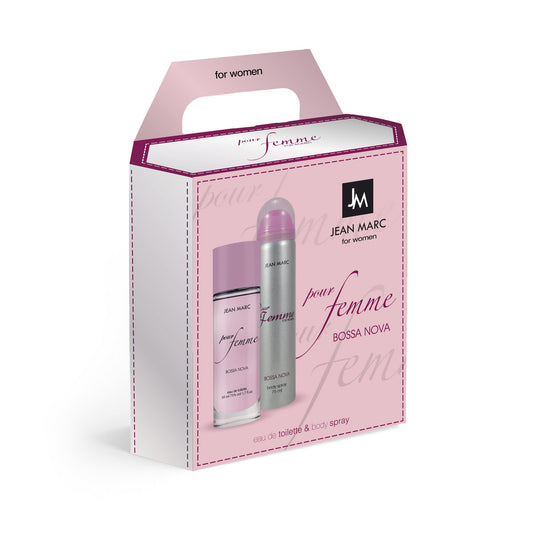 JEAN MARC Bossa Nova Pour Femme Dovanų rinkinys moterims - Tualetinis vanduo 50 ml + Dezodorantas 75 ml