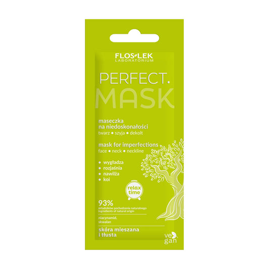 FLOSLEK Relax Time Maseczka antinodų Perfect veidui, kaklui ir dekoltui 6ml