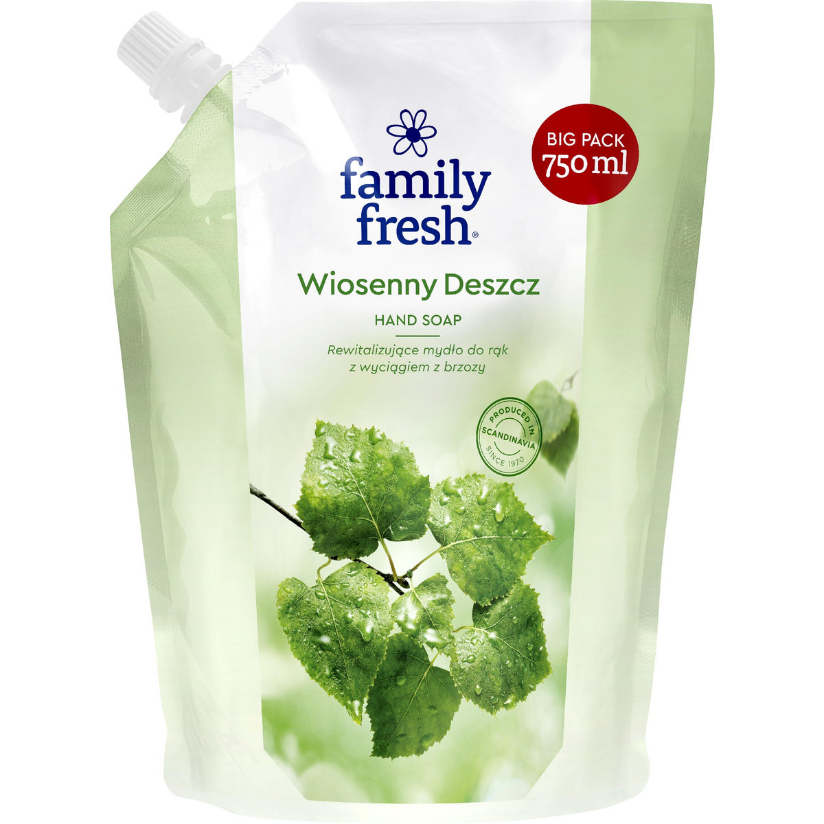 Family Fresh Revitalizuojantis Skystas Muilas Rankoms Pavasario Lietus 750ml - atsargų