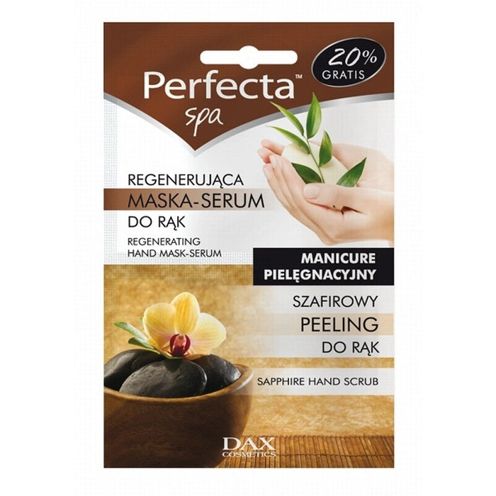 PERFECTA Spa Namų manikiūras Maska-serumas rankoms regeneracija drėkinimas ir apsauga 1 vnt.