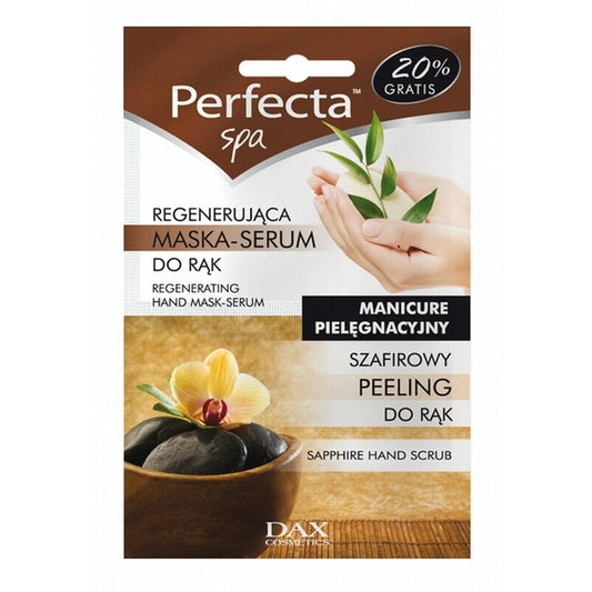 PERFECTA Spa Namų manikiūras Maska-serumas rankoms regeneracija drėkinimas ir apsauga 1 vnt.