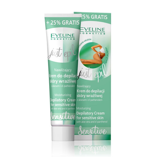 EVELINE Just Epil Drėkinamasis kremas depiliacijai jautriai odai 125 ml