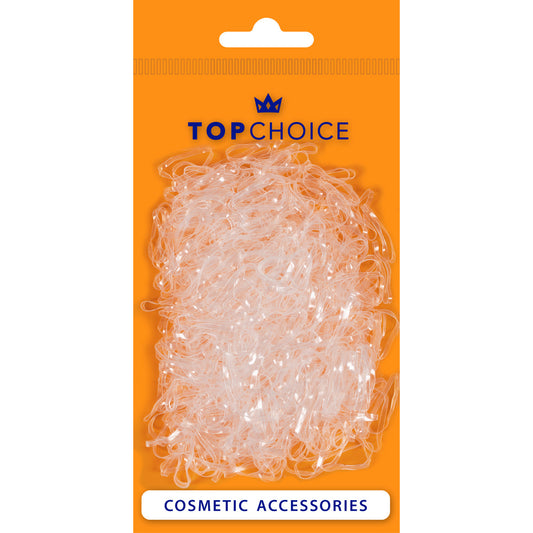 TOP CHOICE Plaukų gumytės - skaidrios