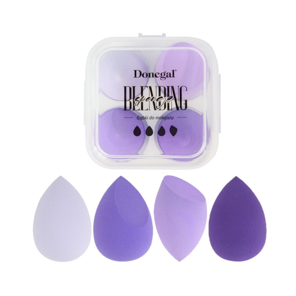 DONEGAL Makiažo kempinėlės Blending Sponge su etuiku (4345) 1 pakuotė - 4 vnt.