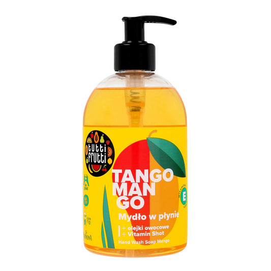TUTTI FRUTTI Mango & Persikas Skystas muilas su vaisių aliejais ir vitaminu E 500 ml