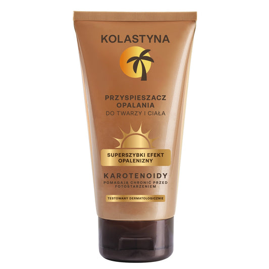 KOLASTYNA Greitintis įdegio kremas veidui ir kūnui 150 ml